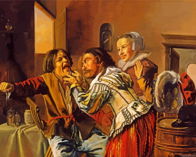 Jan Miense Molenaer The Dentist Paint by Numbers