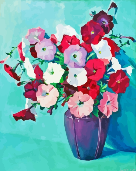 Jane Peterson Petunias Painting By Numberss.png