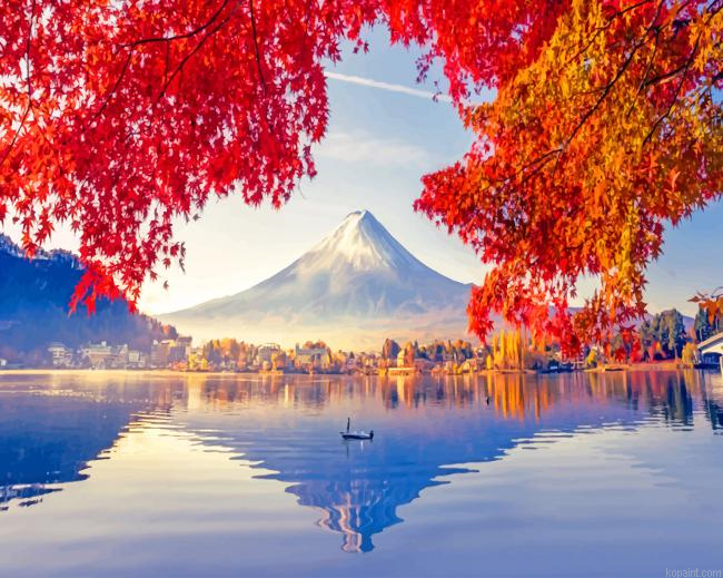 Japan Autumn Season New Painting By Numberss.png