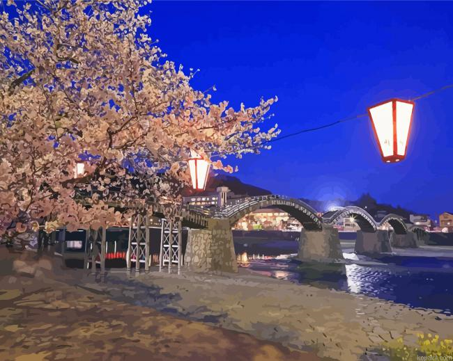 Japan Kintaikyo Bridge Painting By Numberss.png