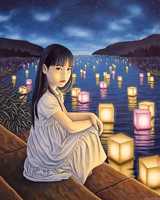 Japanese Girl Paint By Numbers