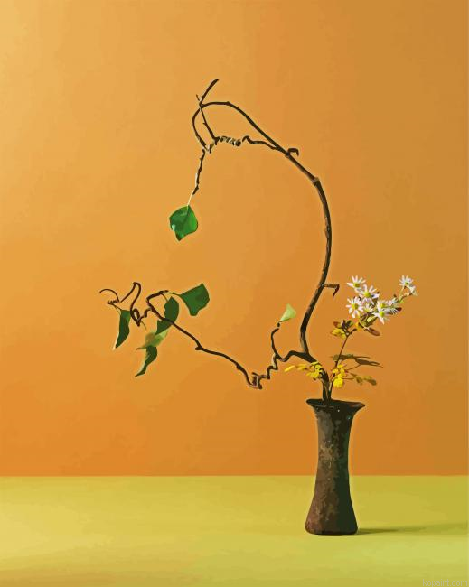 Japanese Ikebana Vase Painting By Numberss.png
