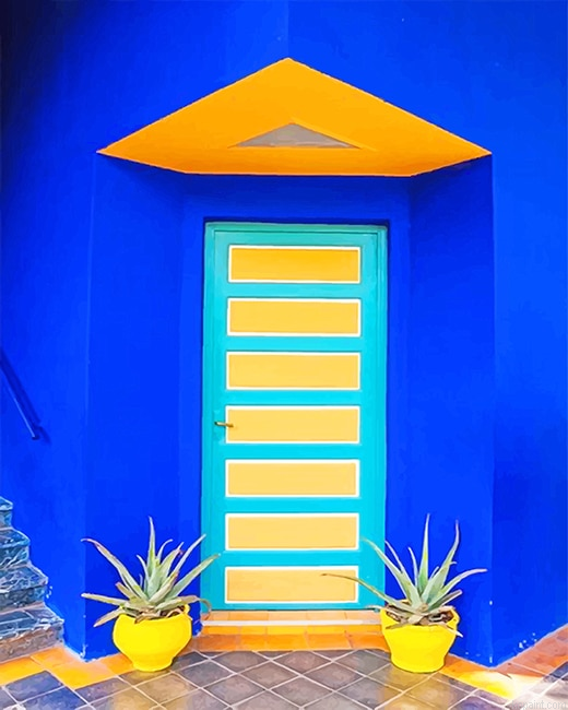 Jardin Majorelle Marrakech Morocco New Painting By Numberss.png