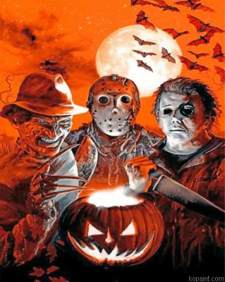Jason Voorhees And His Friends Painting By Numberss.png