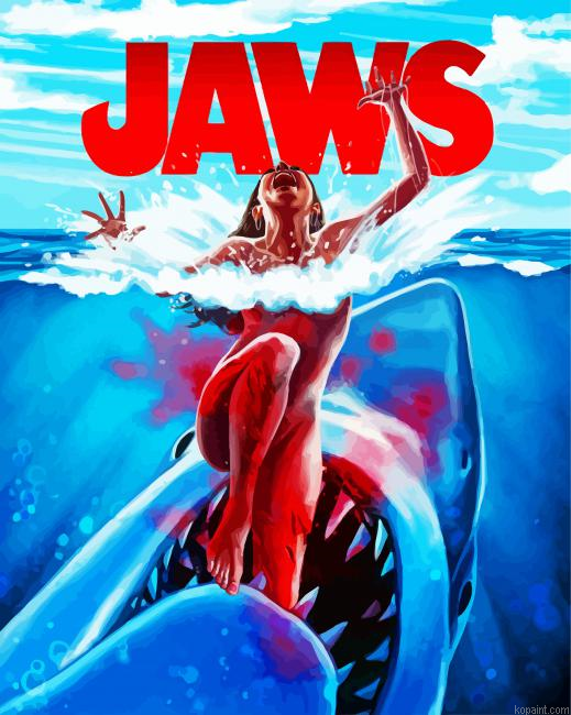 Jaws Movie Painting By Numberss.png