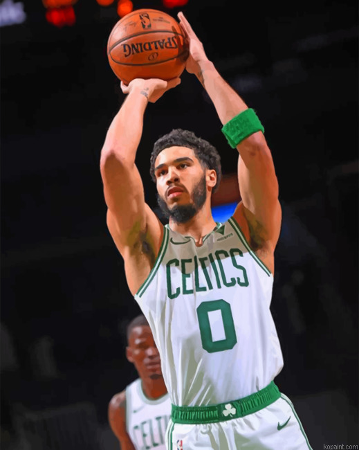 Jayson Tatum Boston Celtics Painting By Numberss.png