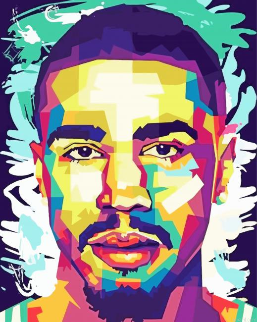 Jayson Tatum Player Pop Art Painting By Numberss.png
