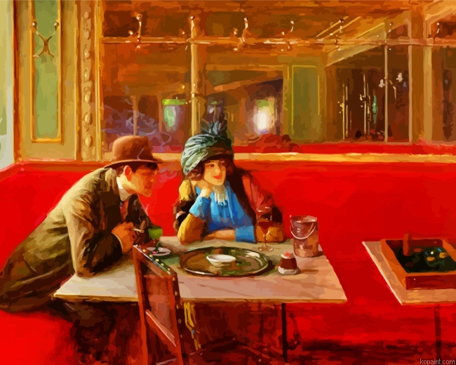 Jean Beraud At The Cafe Painting By Numberss.png