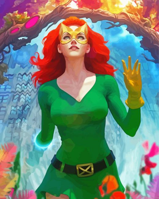 Jean Grey X Men Painting By Numberss.png