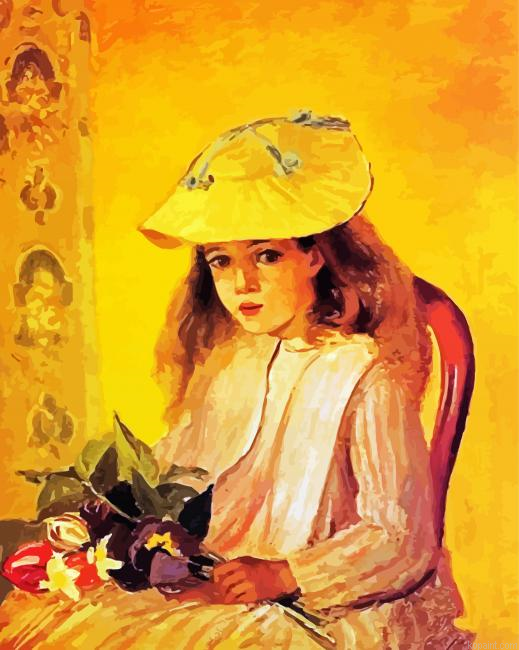Jeanne Portrait Camille Pissarro Art Painting By Numberss.png