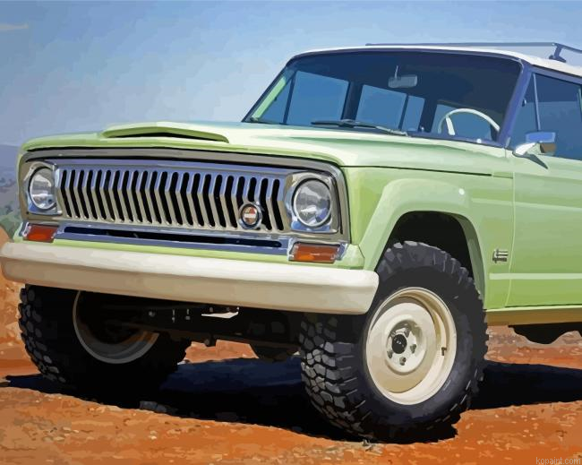 Jeep Grand Wagoneer Car Paint By Numbers