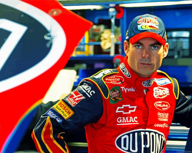 Jeff Gordon Race Driver Painting By Numberss.png