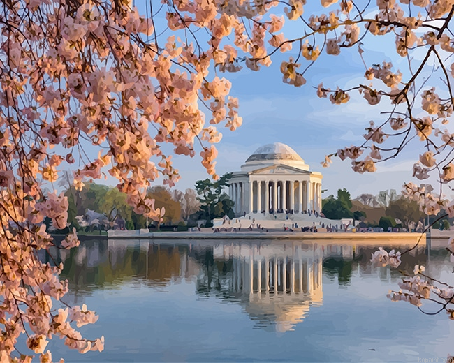 Jefferson Memorial Washington New Painting By Numberss.png