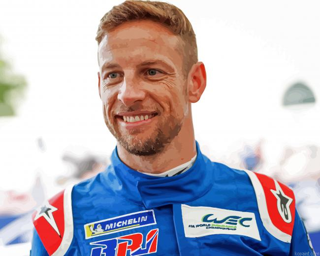 Jenson Button Motorsport Racer Painting By Numberss.png