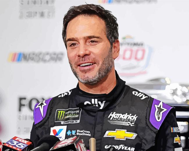Jimmie Johnson Nascar Champion Painting By Numberss.png