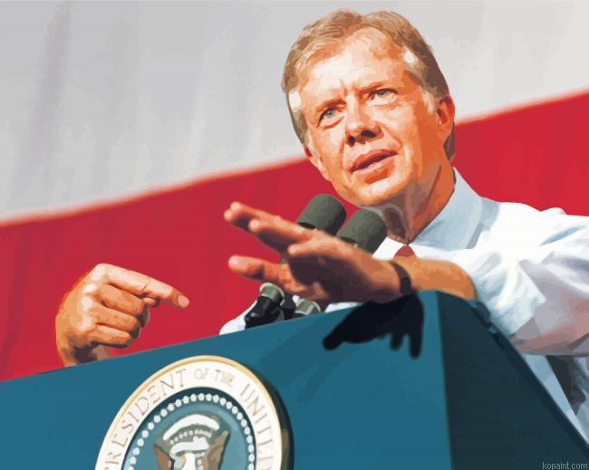 Jimmy Carter Us President Painting By Numberss.png