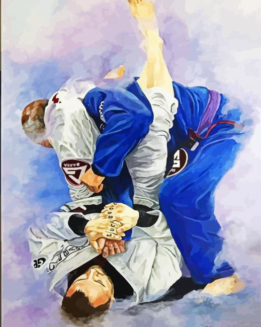 Jiu Jitsu Art Painting By Numberss.png