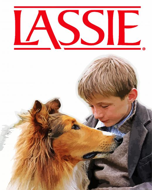 Joe And Lassie Dog Painting By Numberss.png