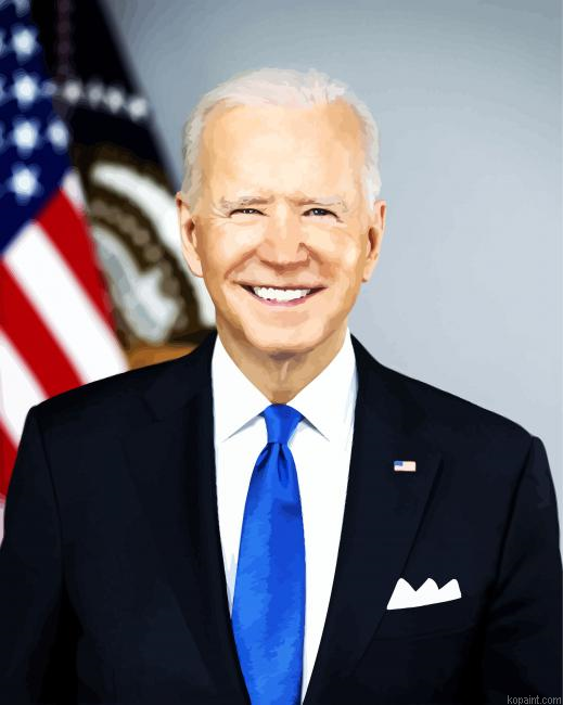 Joe Biden Usa President Painting By Numberss.png