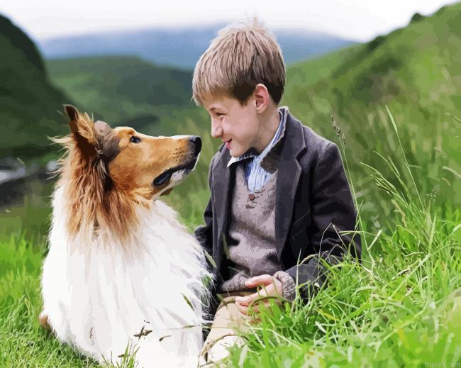 Joe Carraclough And Lassie Painting By Numberss.png