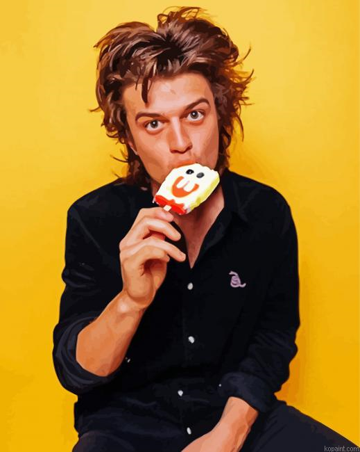 Joe Keery Eating Ice Cream Paint By Numbers