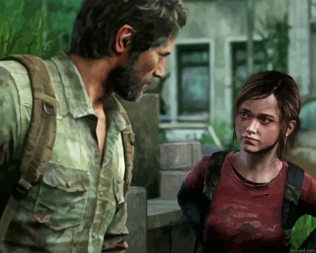 Joel And Ellie The Last Of Us Painting By Numberss.png