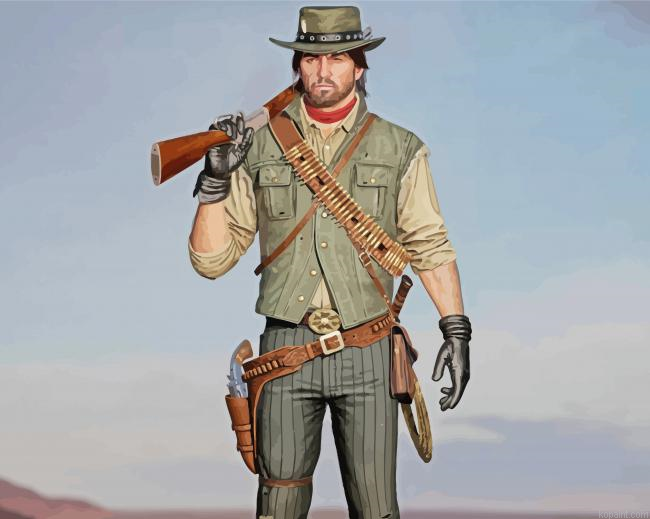 John Marston Character Painting By Numberss.png