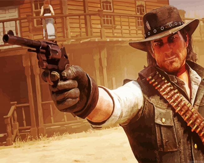 John Marston Red Dead Redemption 2 Painting By Numberss.png