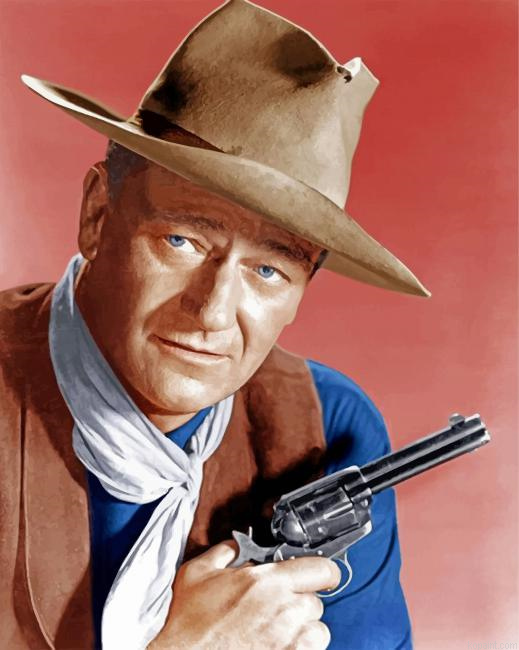 John Wayne Actor Painting By Numberss.png