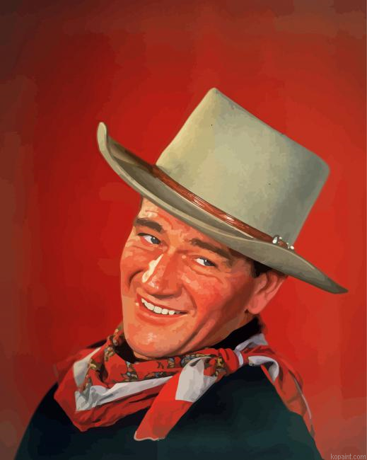 John Wayne Art Paint By Numbers