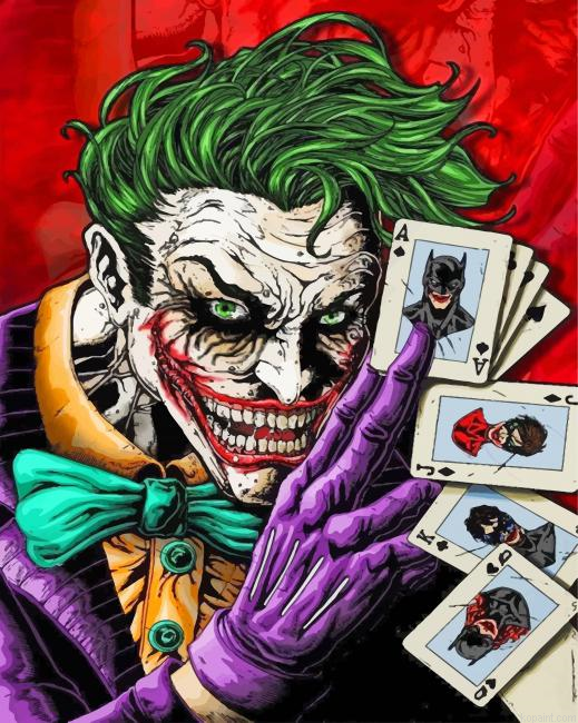 Joker Comic Painting By Numberss.png