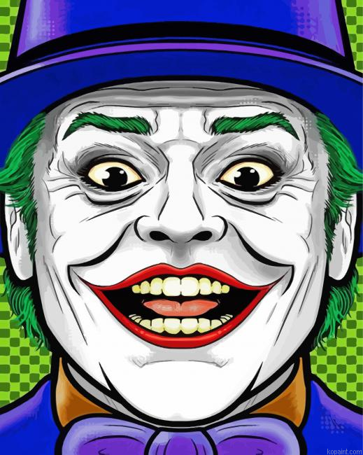 Joker Illustration Paint By Numbers