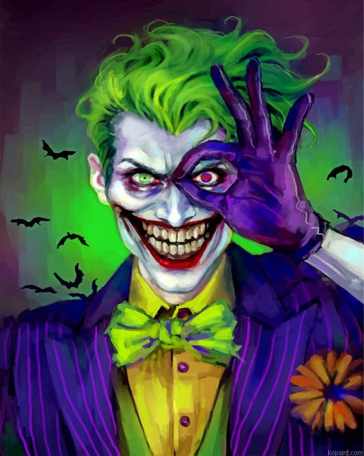 Joker Super Villain Painting By Numberss.png