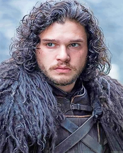 Jon Snow Game Of Thrones New Painting By Numberss.png