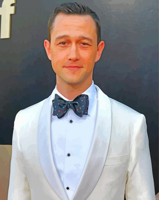 Joseph Gordon Levitt In White Suit Painting By Numberss.png