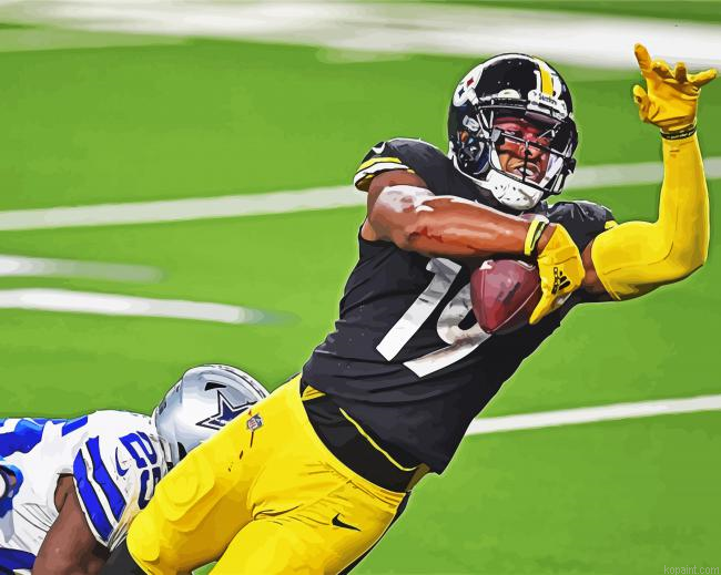 Juju Smith Schuster Pittsburgh Steelers Painting By Numberss.png