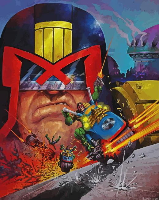 Judge Dredd Animation Painting By Numberss.png