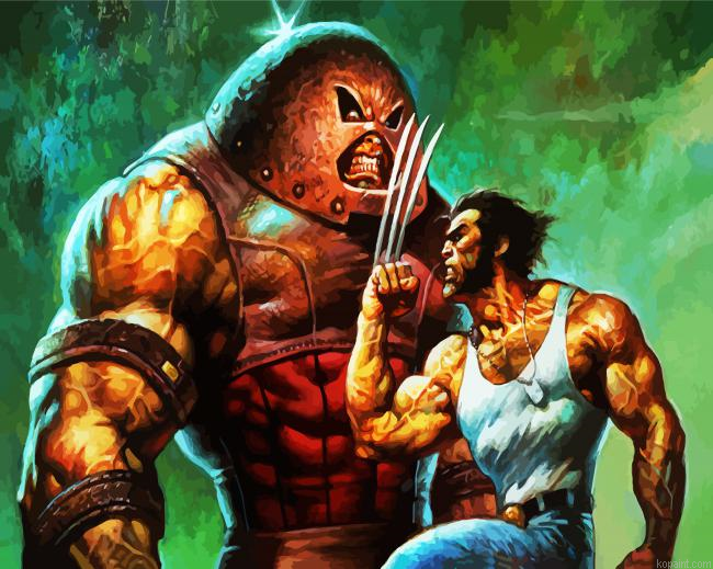 Juggernaut And Wolverine Painting By Numberss.png