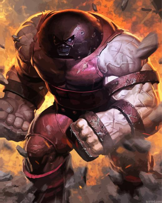 Juggernaut Marvel Hero Painting By Numberss.png