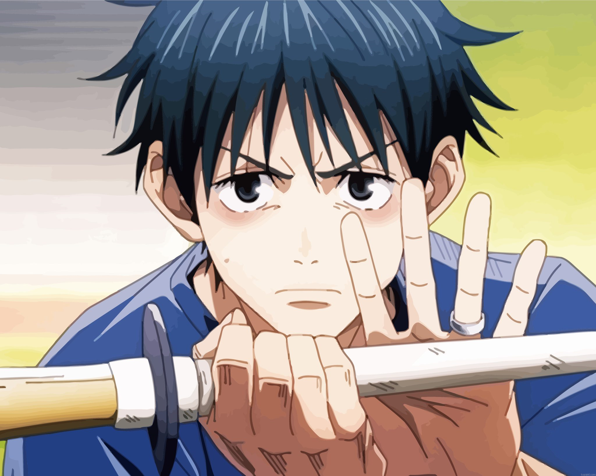 Jujutsu Kaisen Yuta Painting By Numberss.png
