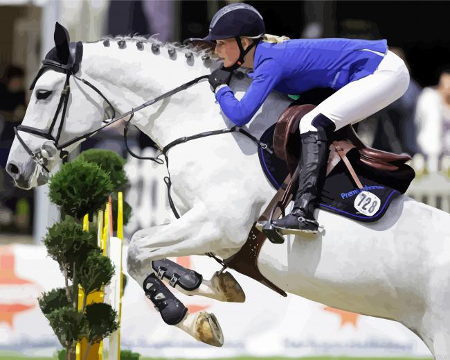 Jumping Horse Show Painting By Numberss.png
