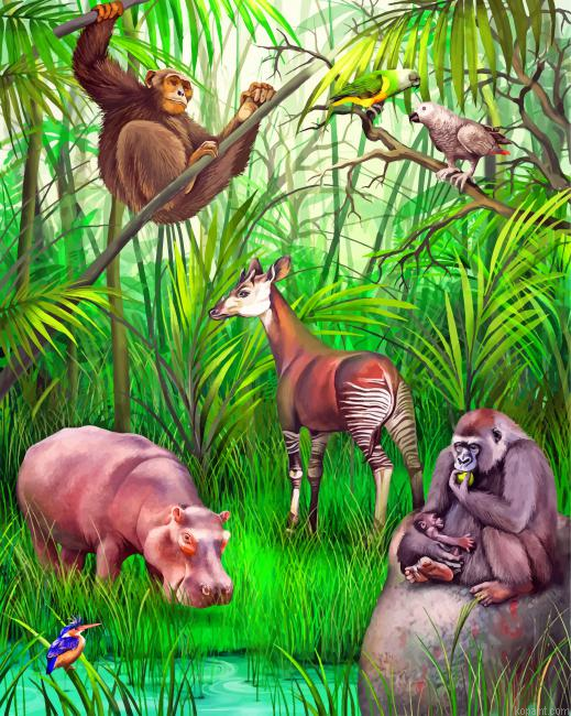 Jungle Animals Painting By Numberss.png
