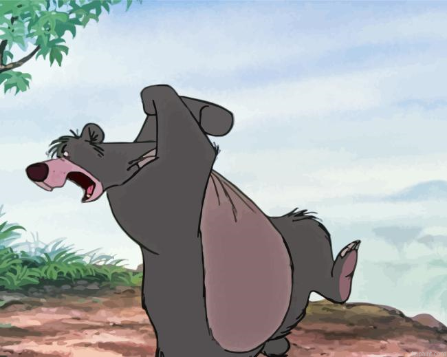 Jungle Book Baloo Character Painting By Numberss.png