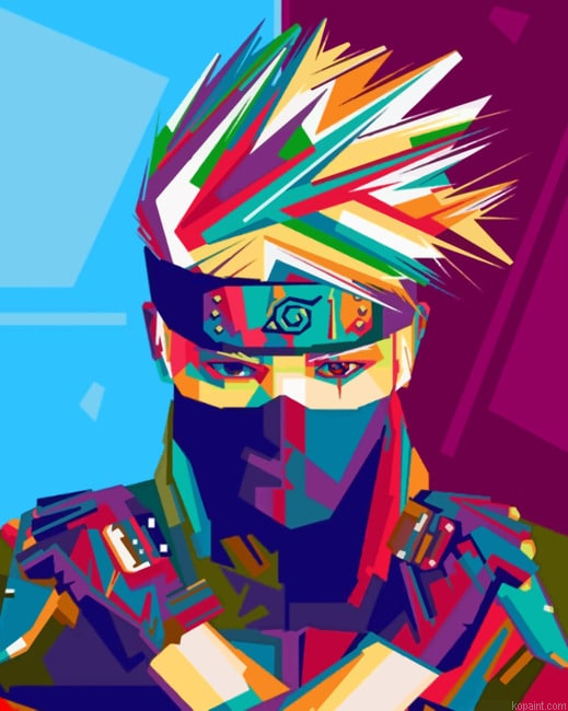 Kakashi Hatake New Painting By Numberss.png