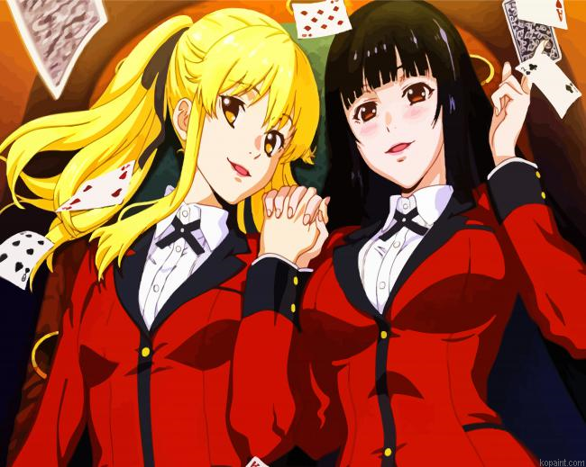 Kakegurui Anime Character Painting By Numberss.png