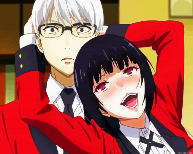 Kakegurui Anime Girl Painting By Numberss.png