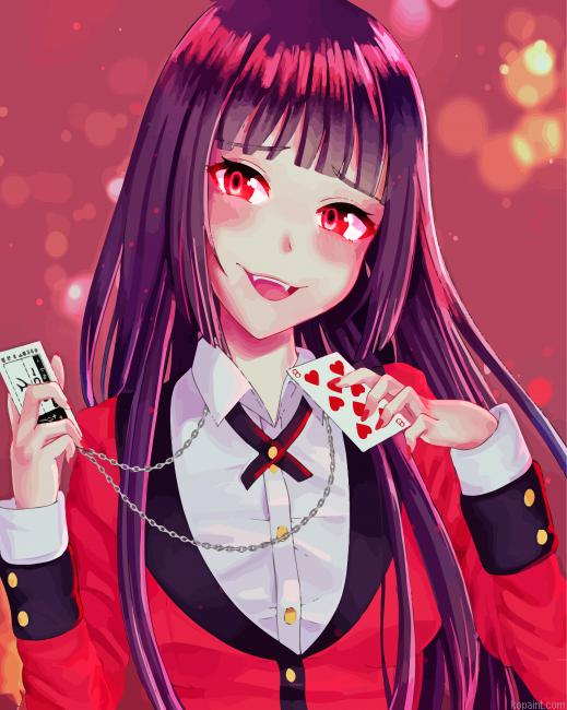 Kakegurui Yumeko Jabami Gambler Painting By Numberss.png