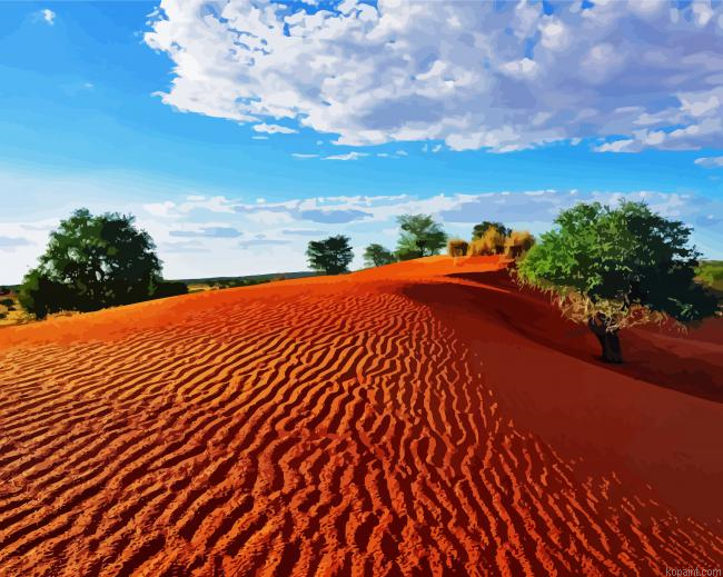 Kalahari Desert Landscape Painting By Numberss.png
