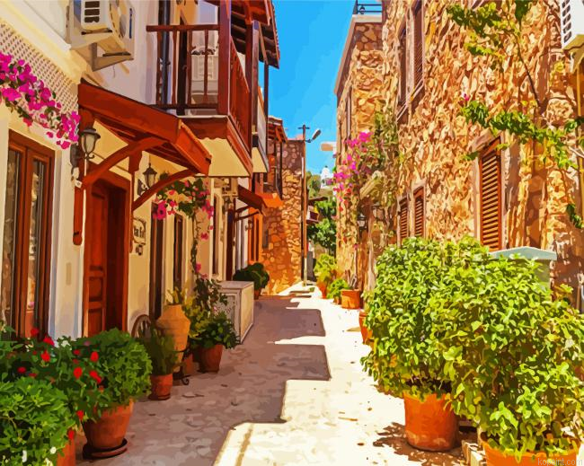 Kalkan Town Streets Painting By Numberss.png