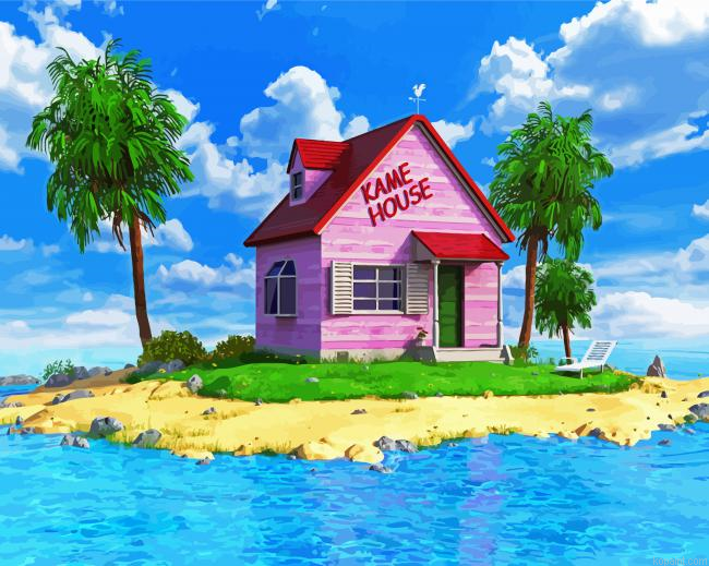 Kame House Master Roshi Painting By Numberss.png